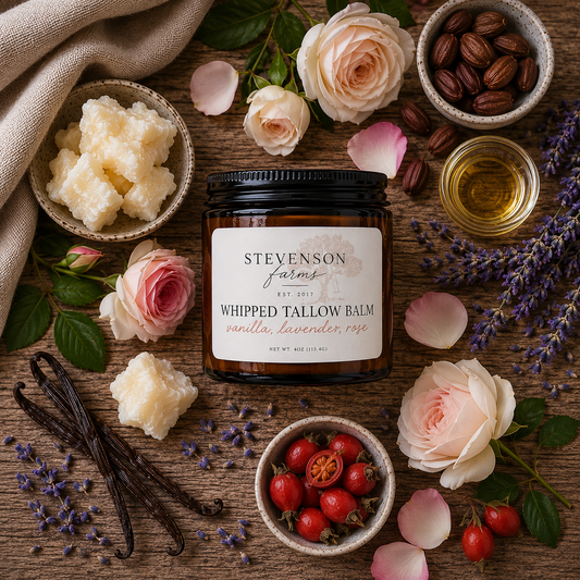 Vanilla Lavender Rose Whipped Tallow Balm