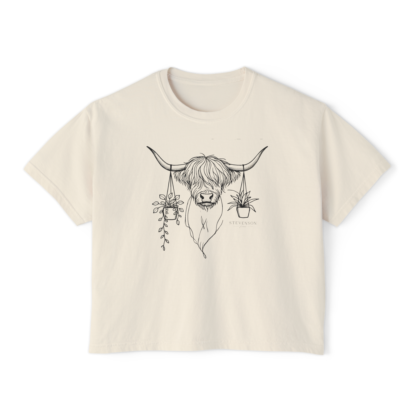 Womens Highland Plants Short Sleeve Shirt