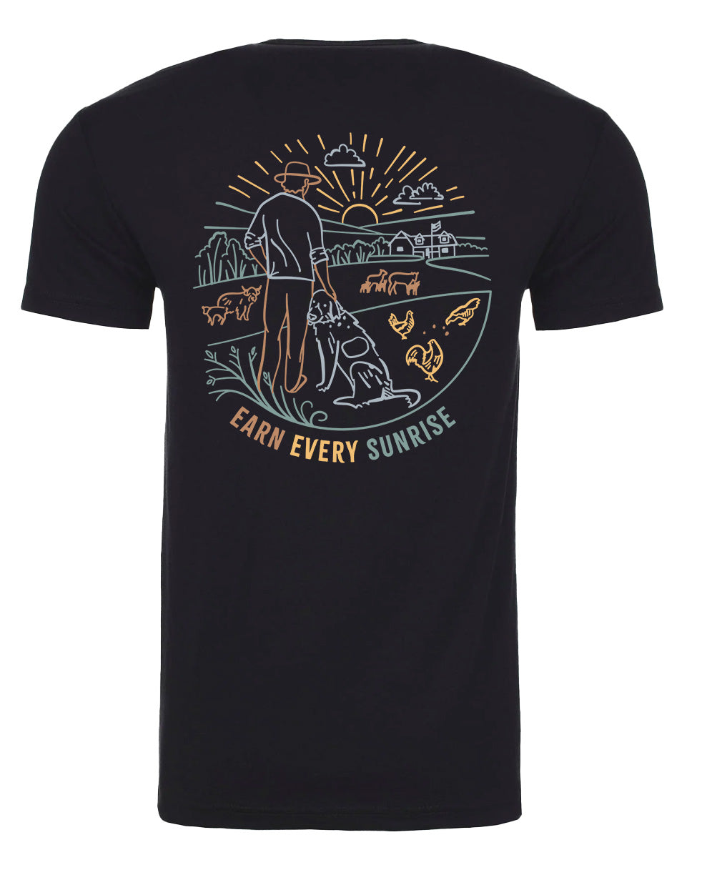 Earn Every Sunrise Four Color Short Sleeve Shirt