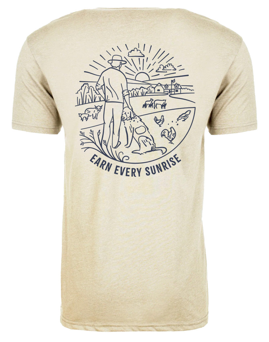 Earn Every Sunrise Single Color Short Sleeve Shirt