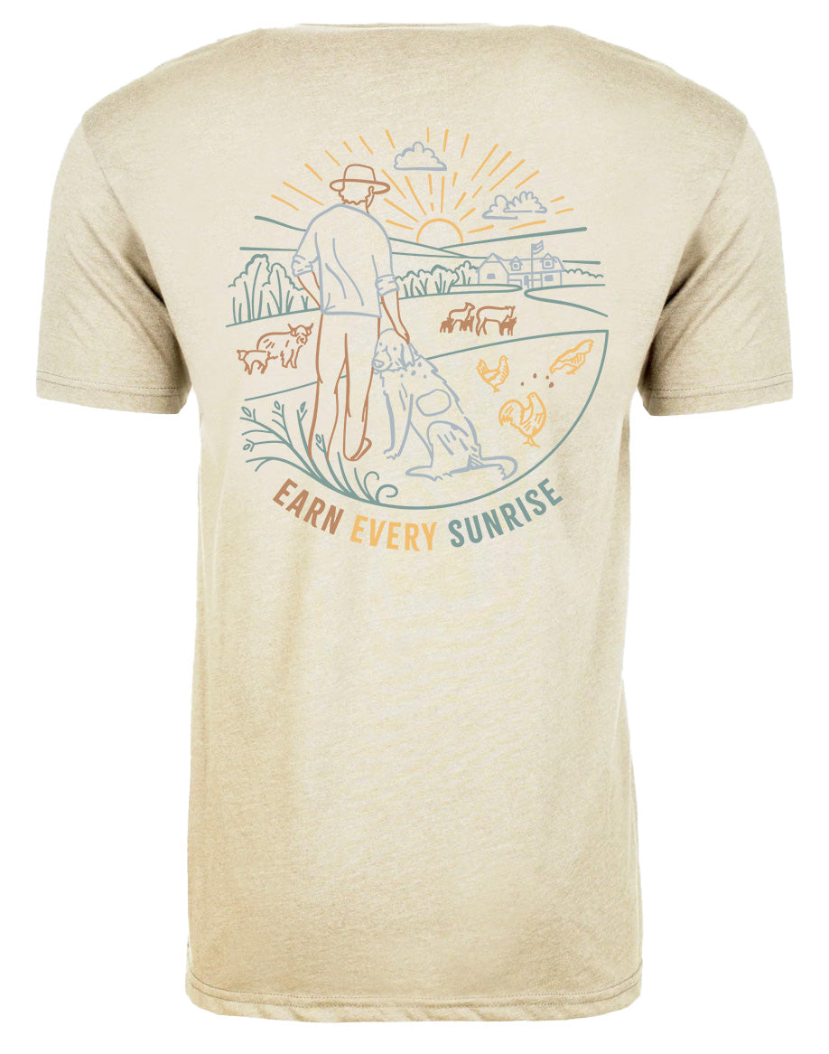 Earn Every Sunrise Four Color Short Sleeve Shirt