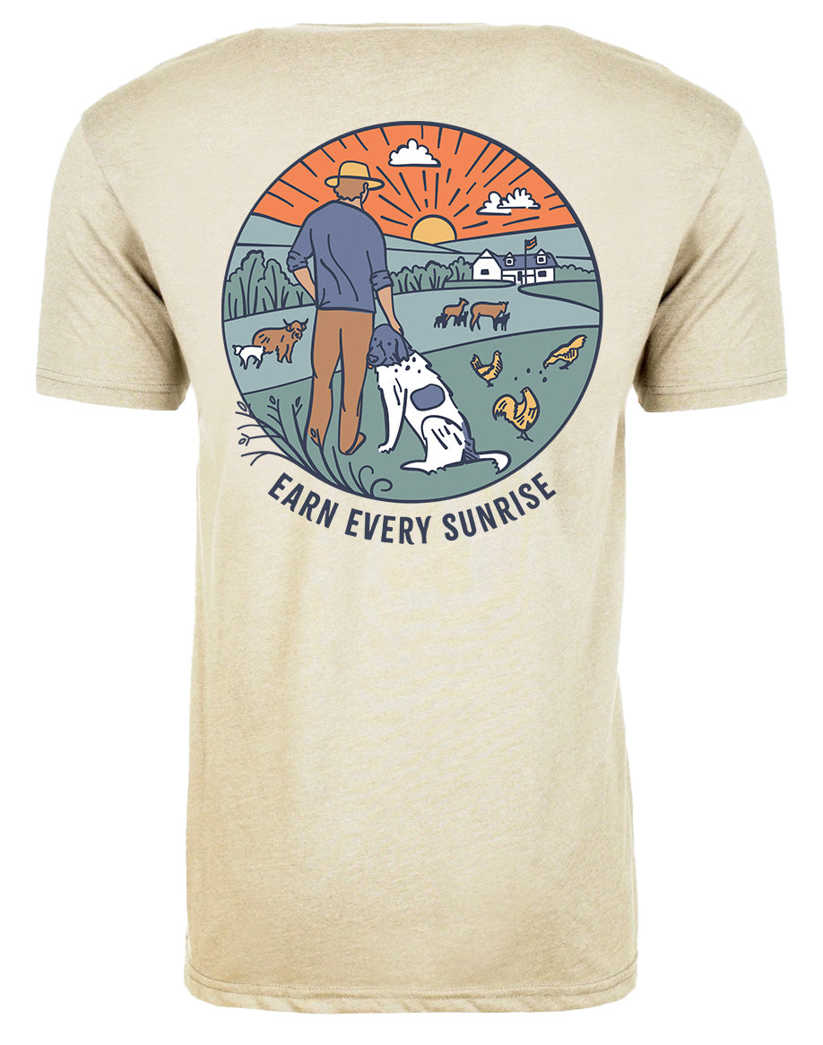 Earn Every Sunrise Full Color Short Sleeve Shirt