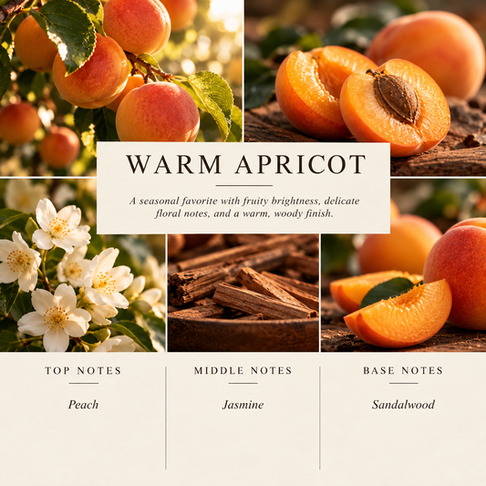 Warm Apricot Tallow & Beeswax Candle