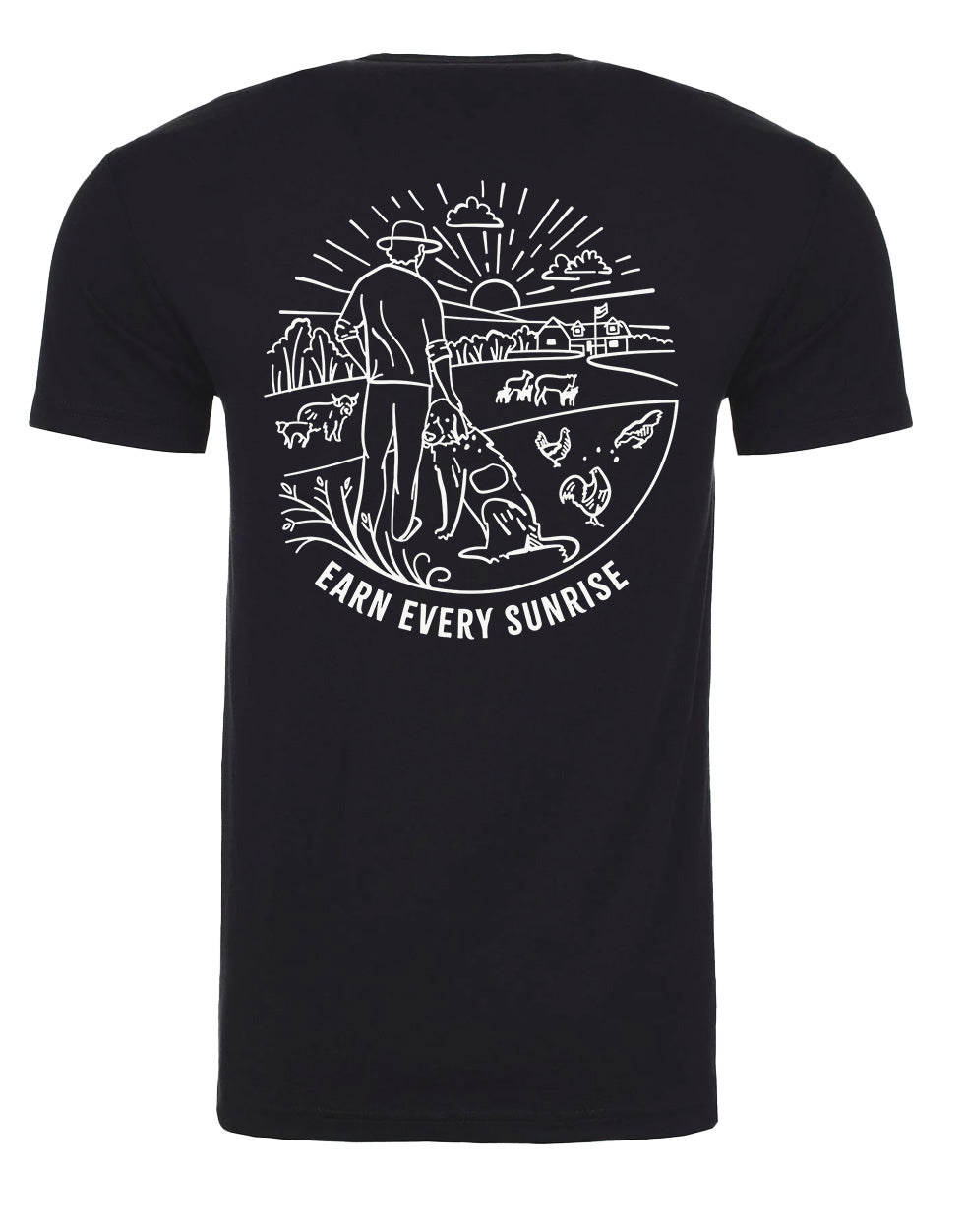 Earn Every Sunrise Single Color Short Sleeve Shirt