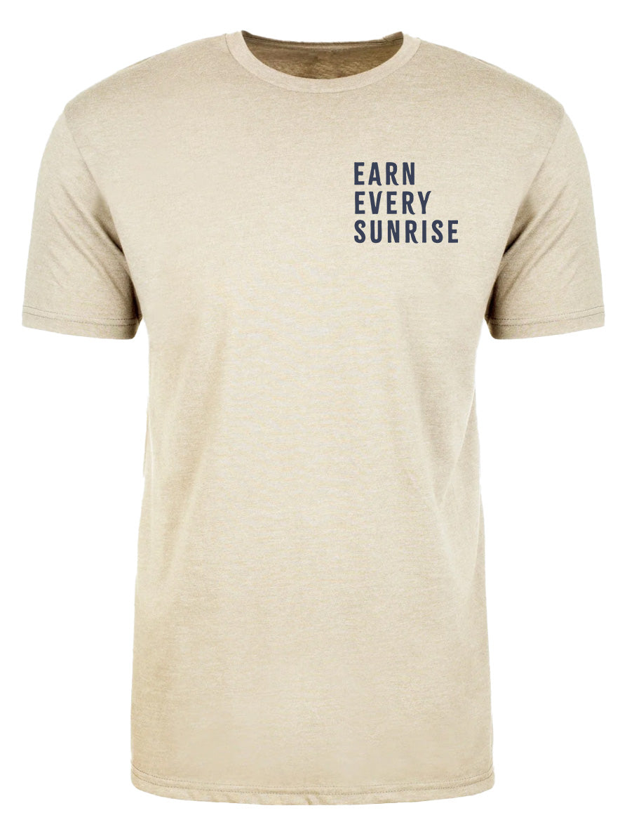 Earn Every Sunrise Single Color Short Sleeve Shirt