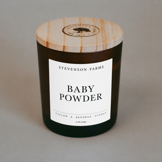 Tallow & Beeswax Candle - Baby Powder