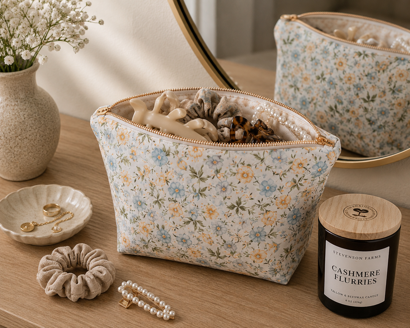 Handmade Flower Clutch