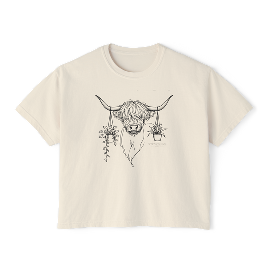 Womens Highland Plants Short Sleeve Shirt