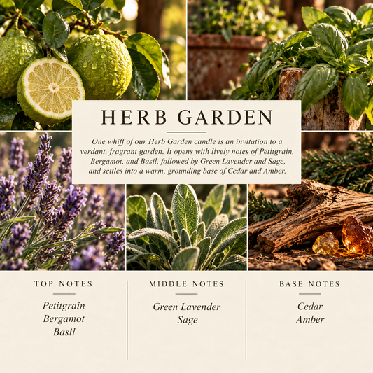 Herb Garden | Tallow & Beeswax Candle