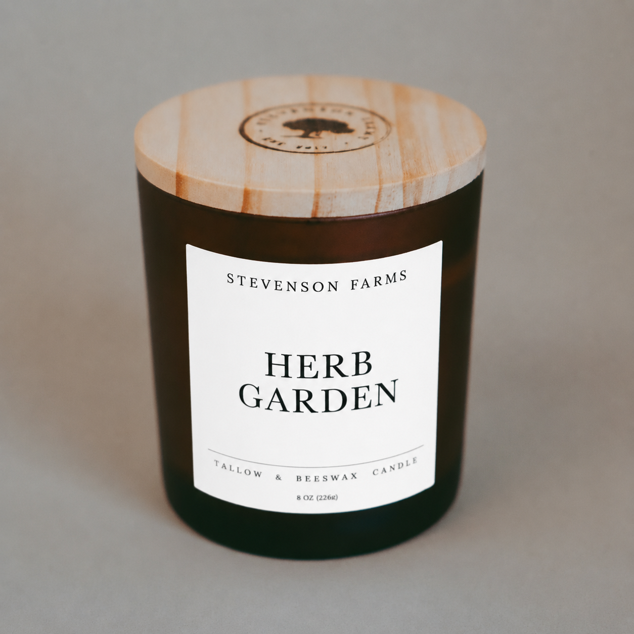 Herb Garden Tallow & Beeswax Candle