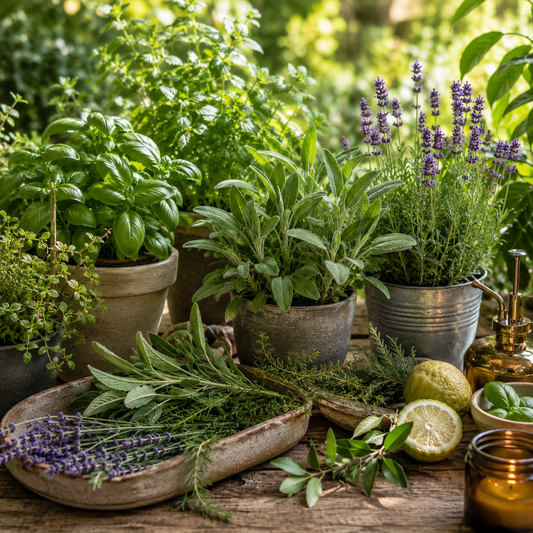 Tallow & Beeswax Candle - Herb Garden