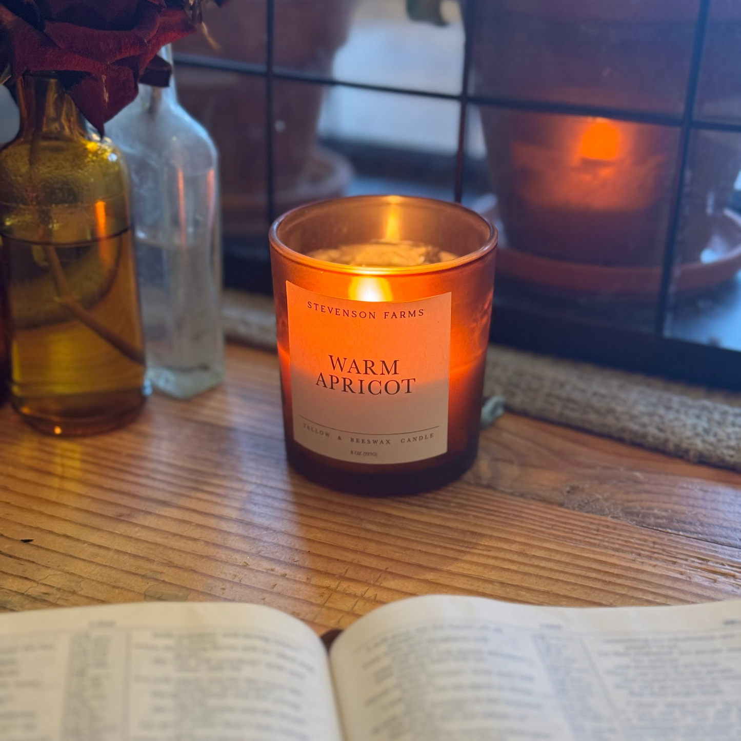 White Linen Tallow & Beeswax Candle