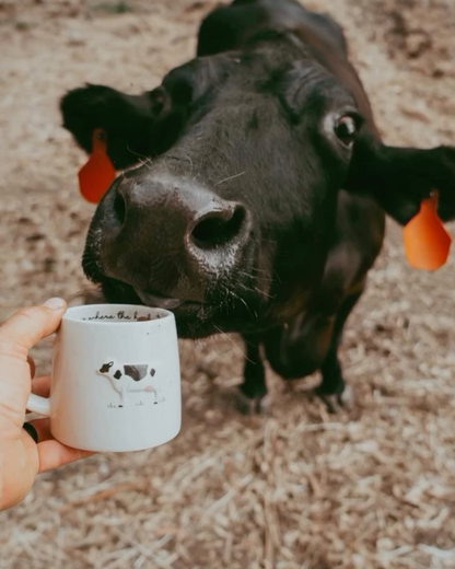 Bramble Farm Cow Stoneware Mug In Gift Box