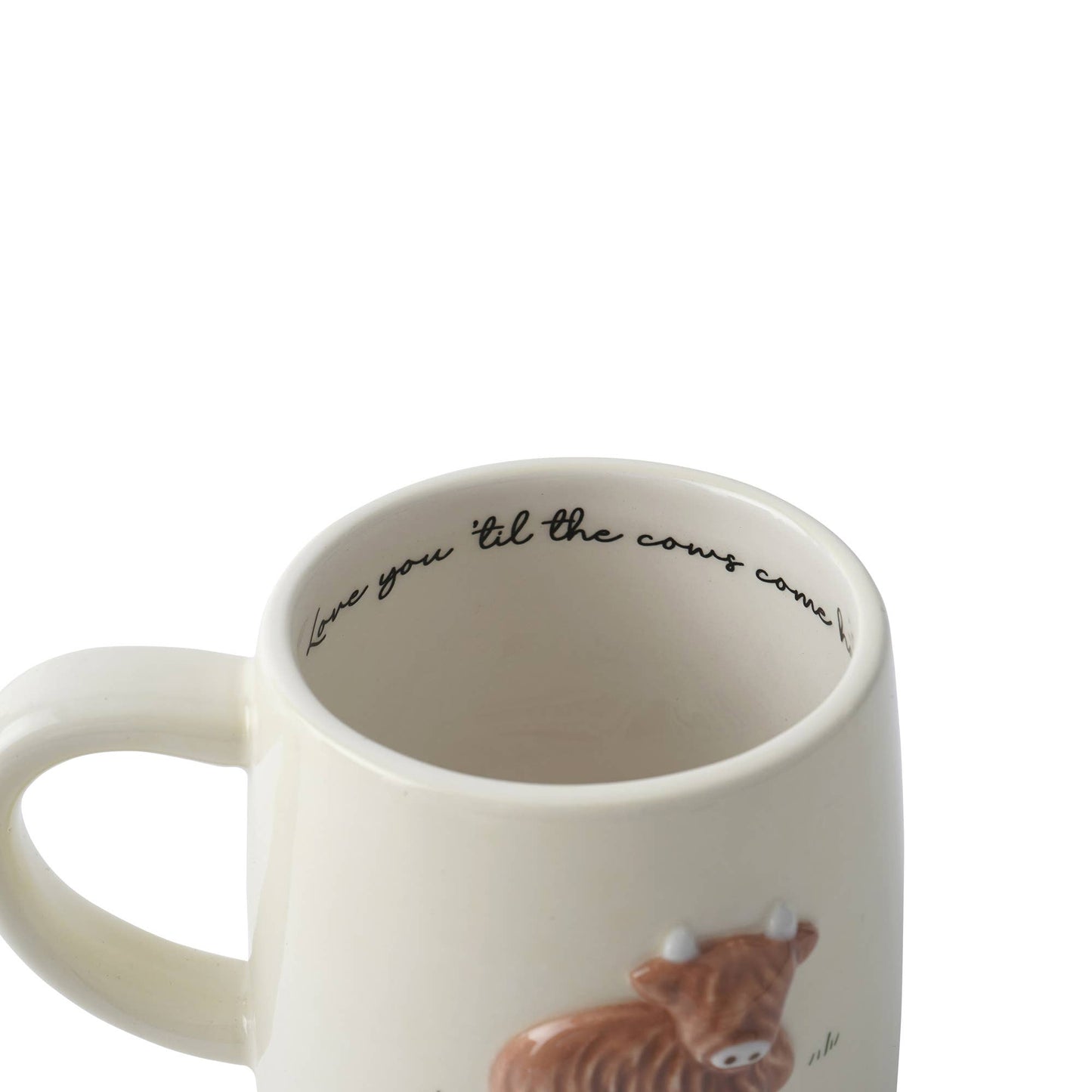 Bramble Farm Highland Cow Stoneware Mug In Gift Box